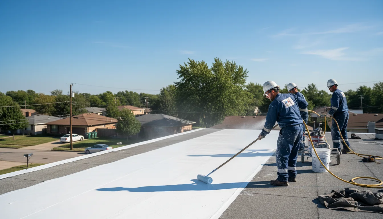 Commercial roof coating in Deersville, OH near me